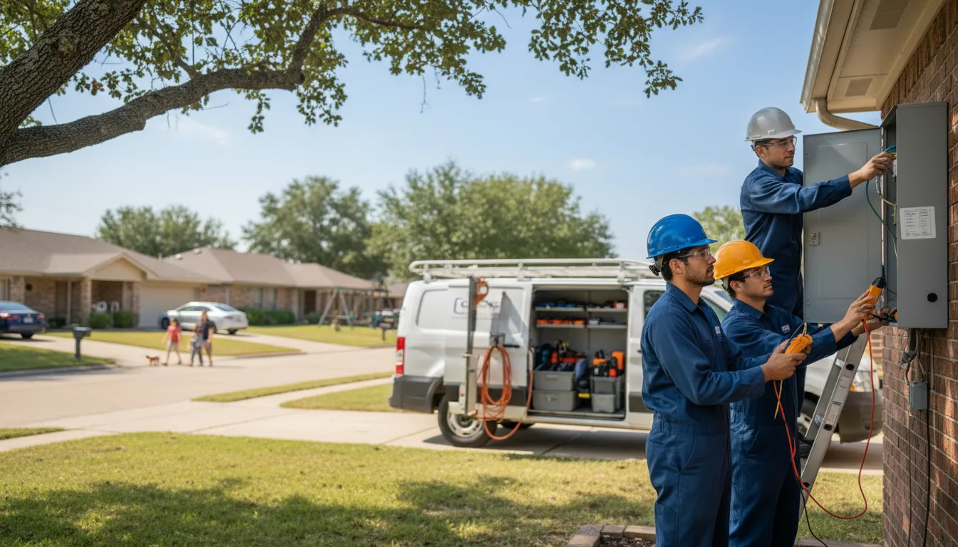 Certified electrician providing emergency electrical services in Bedford, IA